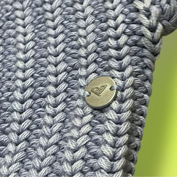 Roxy SUNDAZE WASHED Cropped Cardigan Sweater Blue Size Small - Picture 6 of 13